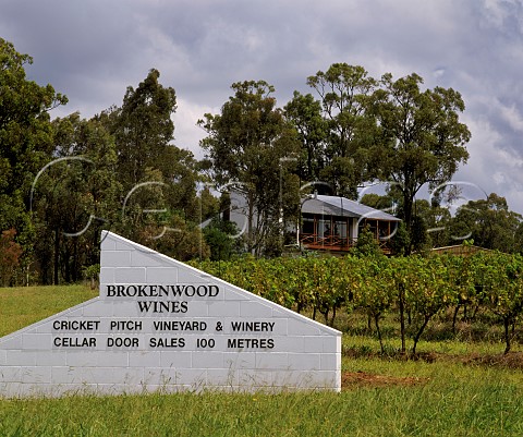 Brokenwood Winery over the Cricket Pitch Vineyard   Pokolbin New South Wales Australia   Lower Hunter Valley