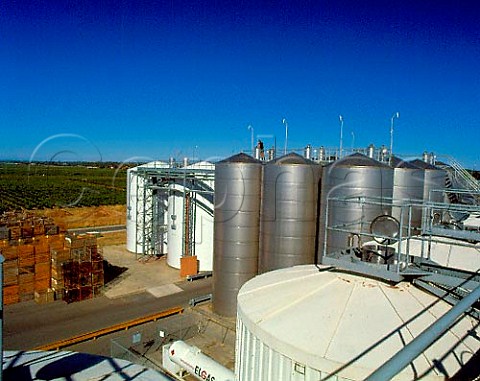 Fermenting tanks at Penfolds Nuriootpa winery   South Australia  Barossa Valley