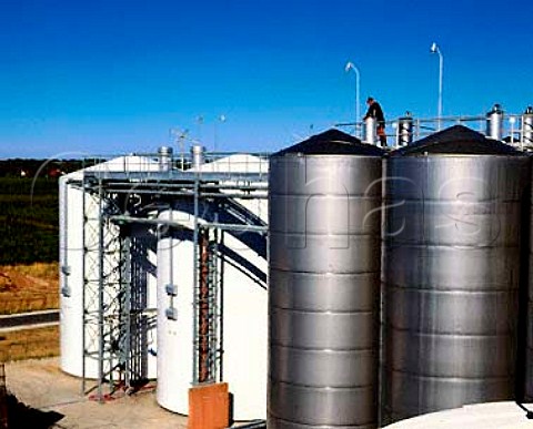 Fermenting tanks at Penfolds Nuriootpa winery   South Australia    Barossa Valley