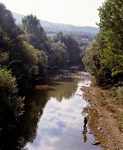Fishing in the Stara Reka river at Kesarevo   Bulgaria