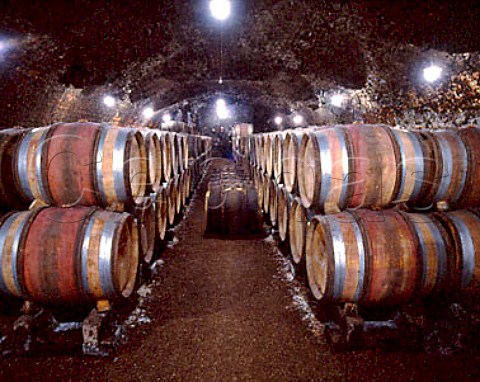 Barrel cellar of MoillardGrivot   NuitsStGeorges Cte dOr France