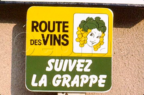 Route des Vins sign Beaujolais