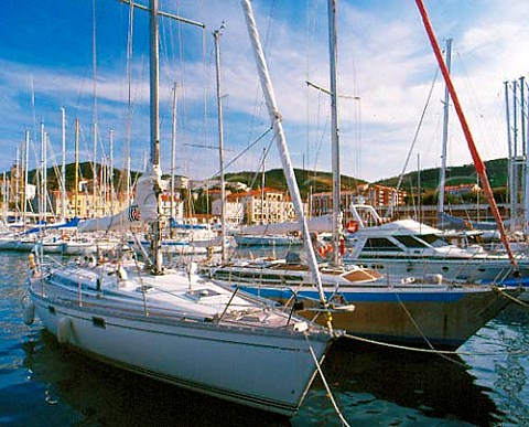 Yachts in the harbour at PortVendres   PyrnesOrientales France