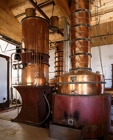 Armagnac stills at Distillerie Lafontan   Cutxan near Eauze Gers France   AC BasArmagnac