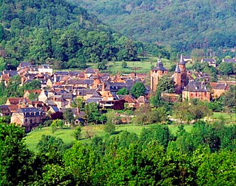 The red stone village of CollongeslaRouge    Corrze France Limousin