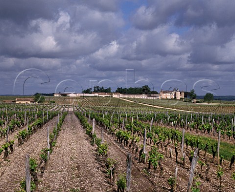 Chteau dYquem and chais viewed from its vineyard  Sauternes Gironde France     Sauternes  Bordeaux
