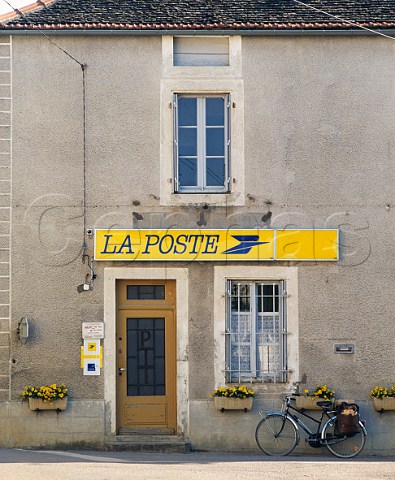 Post Office in the wine village of PulignyMontrachet Cte dOr France