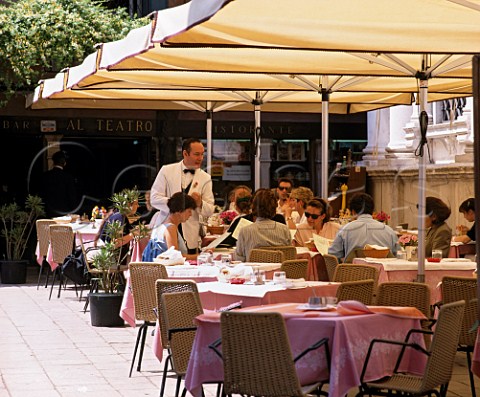 Outdoor restaurant Venice Italy