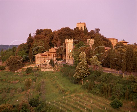 Castello di Panzano at dusk Panzano in Chianti   Tuscany Italy   Chianti Classico