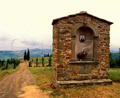 Shrine on the estate of Castello di Volpaia   Tuscany Italy      Chianti Classico