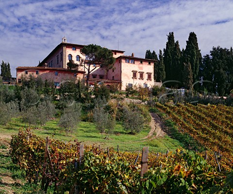 The historic Villa Vignamaggio where Mona Lisa was born Near Greve in Chianti Tuscany Italy Chianti Classico