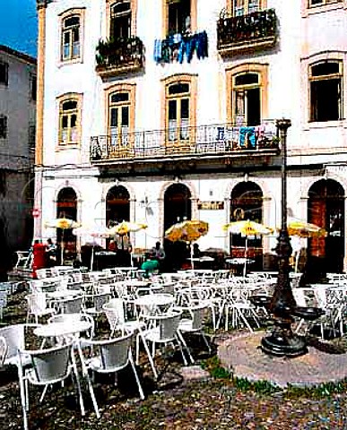 Caf by the Old Cathedral Coimbra Portugal