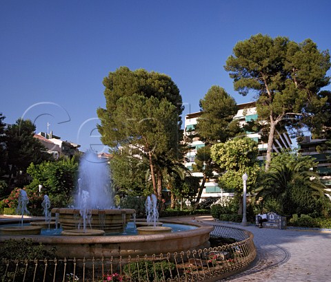 Gardens in the centre of Jumilla   Murcia province Spain