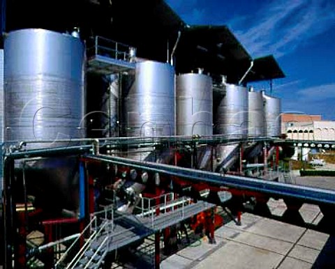 Vinification plant of Miguel Torres at Pachs del Penedes Catalonia Spain