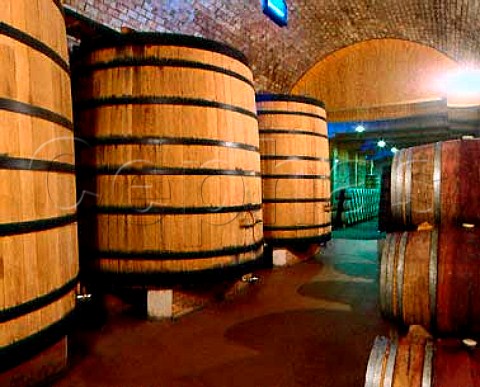 Oak fermenting vats of Bodegas Vega Sicilia   Valbuena de Duero Spain DO Ribera del Duero