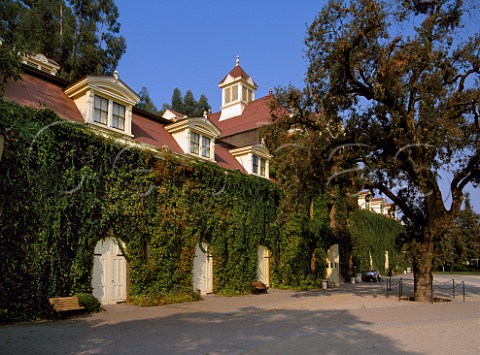 The historic Inglenook Winery building of Rubicon Estate Rutherford Napa Valley California