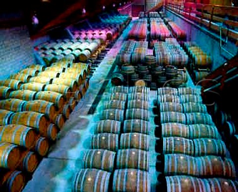 Barrel room of Firestone Vineyards Santa Ynez Valley Santa Barbara Co California