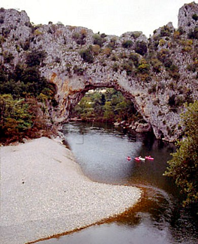 Pont dArc a natural bridge cut through the rock of   the Ardche Gorge Ardche France  RhneAlpes