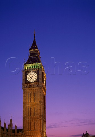 Big Ben St Stephens Tower at dusk London