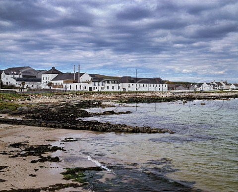 Bruichladdich Distillery built in 1881 on the shore  of Loch Indaal Isle of Islay Scotland