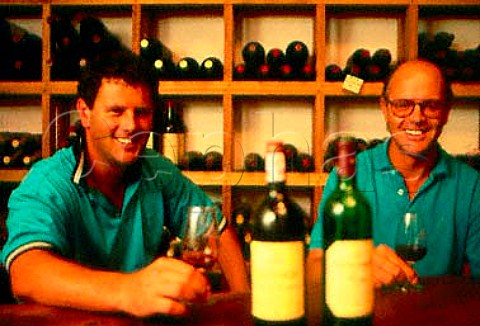 Kanonkop Estate  coowners Paul Krige   left and his brother Johan   Stellenbosch South Africa