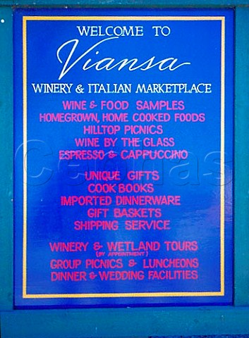 Viansa Winery visitors information   Carneros district Sonoma Co California