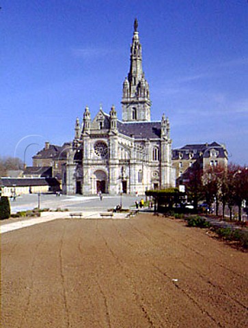Detail of the Basilique St Anne DAuray  Auray   Morbihan France Brittany
