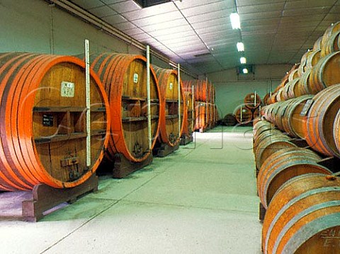 The final Calvados blending barrels in the chais of  Pre Magloire Pont Lvque Calvados France