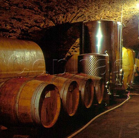 Weingut Prinz zu SalmDalbergs cellar in Wallhausen   with French oak casks and various tanks  Nahe