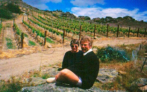Sue Edwards and Verdun Burgess owners   Black Ridge Winery Central Otago New   Zealand