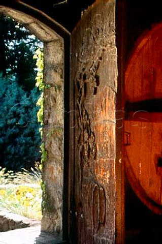 Door of Burgess Cellars StHelena Napa   Co California USA
