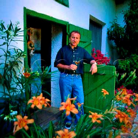 Willi Opitz at his house Illmitz Burgenland   Austria