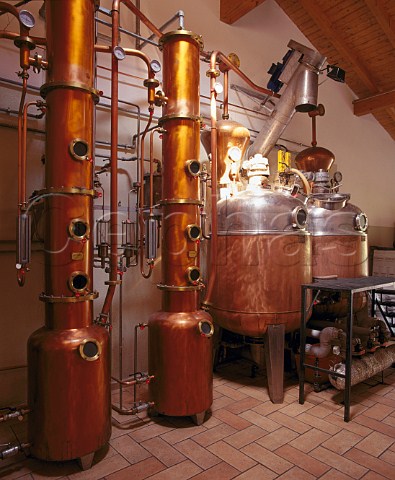 The distillery of Giovanni Poli from where he produces his wide range of Grappa and Acquavite Santa Massenza Trentino Italy