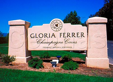Gloria Ferrer winery entrance Carneros region   Sonoma California