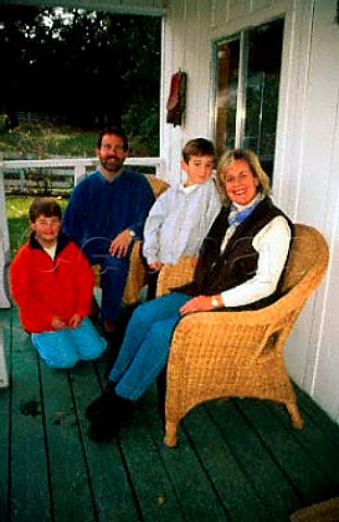 Jack and Martha Galante with sons   Evan and John  Galante Vineyards  Monterey Co California    Carmel Valley AVA