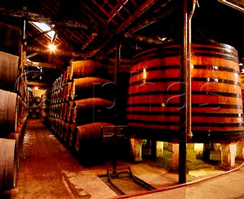 Barrels of port in Grahams lodge at   Vila Nova de Gaia Portugal