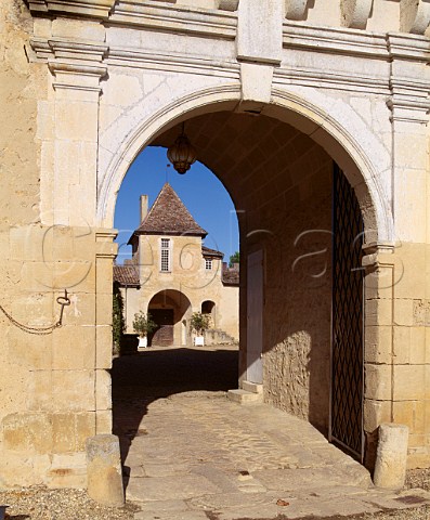 Entrance to the courtyard of Chteau dYquem   Sauternes Gironde France  Sauternes  Bordeaux