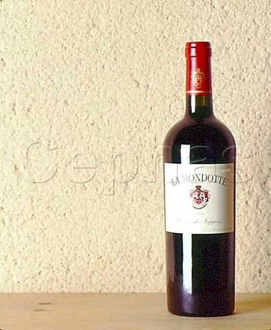 Bottle of 1996 La Mondotte  Stmilion Gironde France