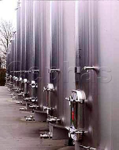 Stainless steel tanks of Chapel Down Wines  and Tenterden Vineyards Tenterden Kent