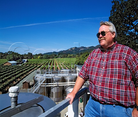 Tom Mackey winemaker at St Francis Winery  Kenwood Sonoma Co California    Sonoma Valley AVA