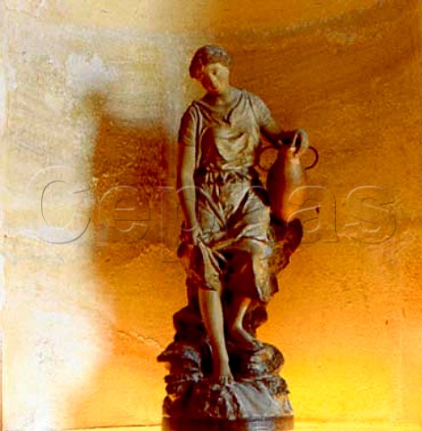 Statuette in the cellars of  Chteau La Fleur de Gay Pomerol Gironde France     Pomerol