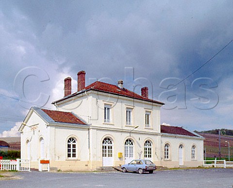 Railway station at AvenayValdOr   Marne France   Champagne