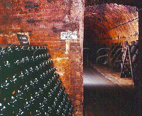 Pupitres in the cellars of Champagne   LaurentPerrier TourssurMarne   Marne France
