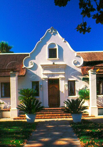 Front gable of Saxenburg manor house   Stellenbosch South Africa