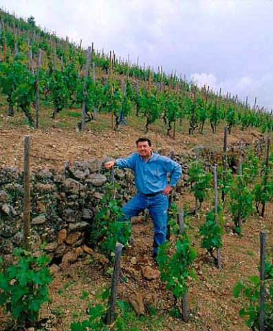 JeanLuc Colombo in his Les Ruchets vineyard   Cornas Ardche France  AC Cornas