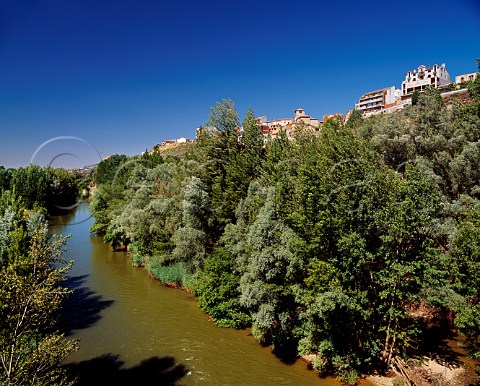 The Duero River below Roa de Duero   Castilla y Len Spain Ribera del Duero