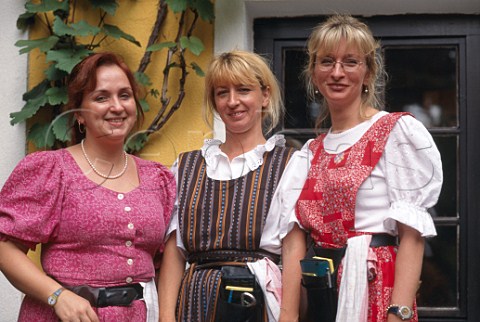 Waitresses at Heurige Wolff   Neustift Vienna Austria