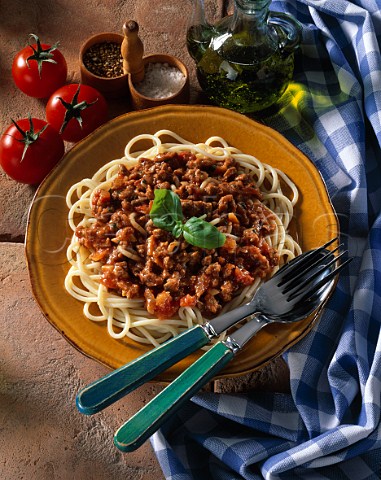 Beef mince spaghetti bolognese