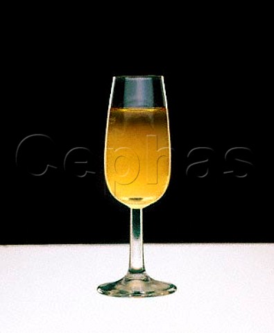 Glass of chilled Fino Sherry