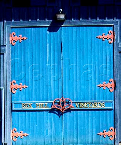 Entrance to the winery of Rex Hill Vineyards  Newberg Oregon USA      Willamette Valley AVA